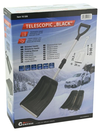 Compass Lopata na sníh teleskopická BLACK