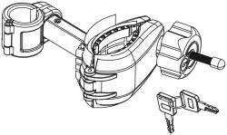 Compass Náhradní držák kola krátký se zámkem pro 02125 a 02126
