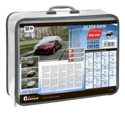 Compass Ochranná plachta FULL MID SUV 480x195x155cm SILVER RAIN