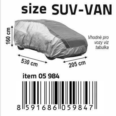 Compass Ochranná plachta proti krupám SUV-VAN 530×205×160cm