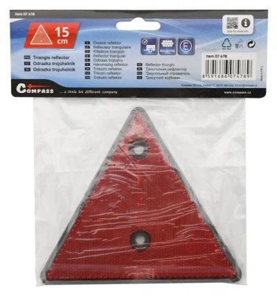 Compass Odrazka trojuholník 15cm E homologácia 1ks