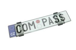 Compass Podložka pod SPZ bezrámečková - černá