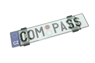 Compass Podložka pod SPZ bezrámečková - černá