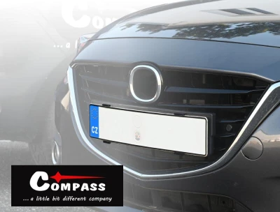 Compass Podložka pod SPZ bezrámečková - černá
