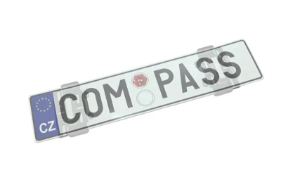 Compass Podložka pod SPZ bezrámečková - transparentní
