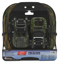 Compass Popruh s ráčnou a háky 2ks 500daN 25mm x 5m KAMU