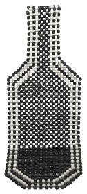 Compass Potah sedadla kuličkový BLACK 127x38cm