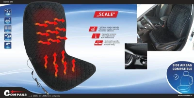 Compass Potah sedadla vyhřívaný s termostatem 12V SCALE