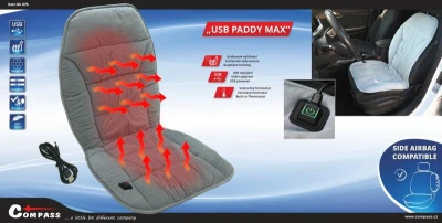 Compass Potah sedadla vyhřívaný s termostatem USB PADDY MAX