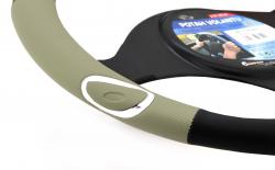 Compass Potah volantu RALLY béžový