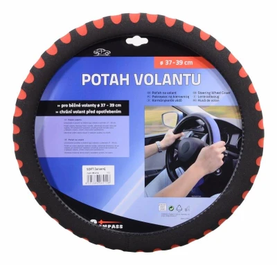 Compass Potah volantu SOFT červený Compass Potah volantu SOFT červený