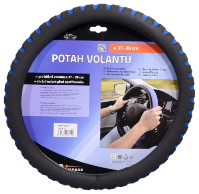 Compass Potah volantu SOFT modrý