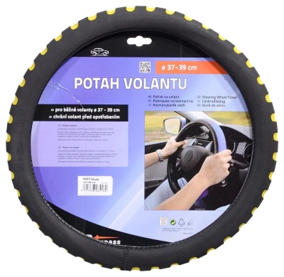 Compass Potah volantu SOFT žlutý Compass Potah volantu SOFT žlutý