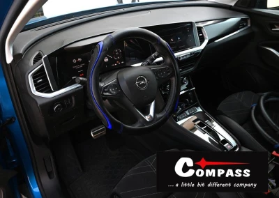 Compass Potah volantu TEAR modrý