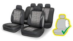 Compass Potahy sedadel sada 9ks JACK III. AIRBAG