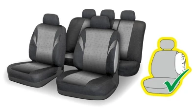 Compass Potahy sedadel sada 9ks POLY šedé AIRBAG