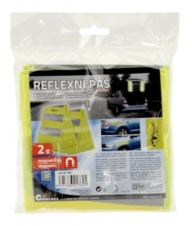 Compass Reflexní pás s magnety žlutý 2ks