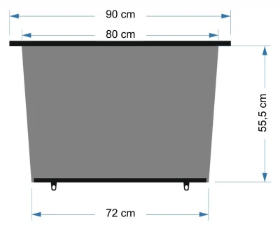 Compass Roletka 90cm 1ks lichoběžník