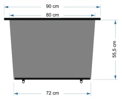 Compass Roletka 90cm 1ks lichoběžník (VÝPRODEJ)