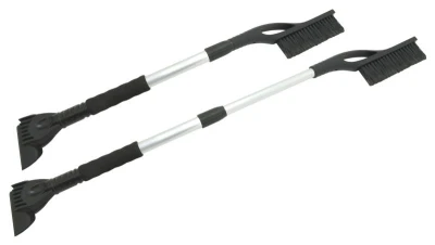 Škrabka s metličkou BLACK teleskopická 77 - 100cm