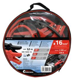 Compass Startovací kabely 16 délka 3m TÜV/GS DIN72553