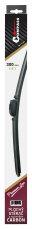 Compass Carbon Flat Multi černý 300mm stěrač s adaptéry
