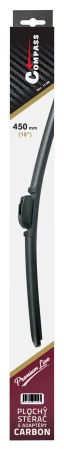 Compass CARBON FLAT MULTI 450mm černý plochý stěrač s adaptéry
