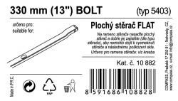 Compass Stěrač FLAT BULK (BOLT) 13[34]/330mm