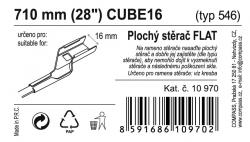 Compass Stěrač FLAT BULK (CUBE16) 28[34]/710mm