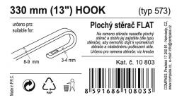 Compass Stěrač FLAT BULK (HOOK) 13[34]/330mm