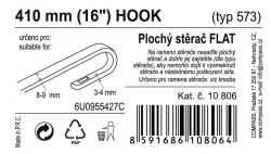 Compass Stěrač FLAT BULK (HOOK) 16[34]/410mm