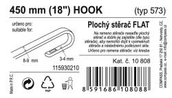 Compass Stěrač FLAT BULK (HOOK) 18[34]/450mm