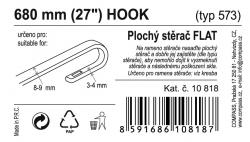 Compass Stěrač FLAT BULK (HOOK) 27[34]/680mm
