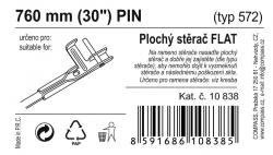 Compass Stěrač FLAT BULK (PIN) 30[34]/750mm