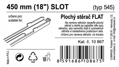Compass Stěrač FLAT BULK (SLOT) 18[34]/450mm