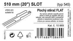 Compass Stěrač FLAT BULK (SLOT) 20[34]/510mm