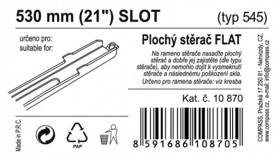 Compass Stěrač FLAT BULK (SLOT) 21[34]/530mm
