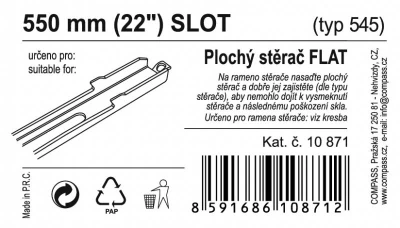 Compass Stěrač FLAT BULK (SLOT) 22[34]/550mm