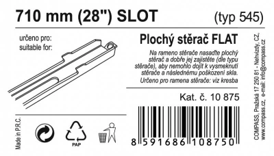 Compass Stěrač FLAT BULK (SLOT) 28[34]/710mm