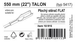 Compass Stěrač FLAT BULK (TALON) 22[34]/550mm