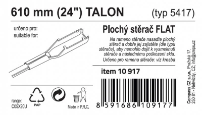 Compass Stěrač FLAT BULK (TALON) 24[34]/610mm