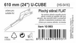 Compass Stěrač FLAT BULK (U-CUBE) 24[34]/610mm
