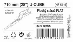 Compass Stěrač FLAT BULK (U-CUBE) 28[34]/710mm