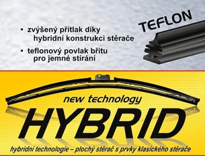 Compass Stěrač HYBRID 430mm + 11 adaptérů TEFLON