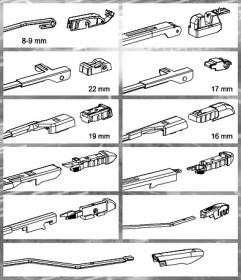 Compass Stěrač HYBRID 510mm + 11 adaptérů TEFLON