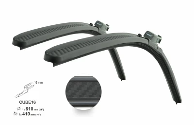 Compass Carbon 610+410mm FAB III/RAP/CIT sada plochých stěračů