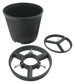Compass Stojan na vánoční stromek / květináč 10l - šedý