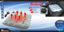 Compass Vyhřívaný podsedák s termostatem USB PADDY