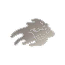 Compass Znak HEAD samolepící METAL velký Compass Znak HEAD samolepící METAL velký