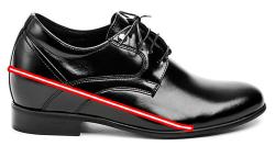 Conhpol C5162 černé pánské boty se skrytým podpatkem